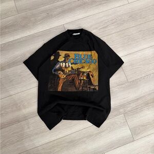 Rare Vintage 90s 1994 BLUE CHICAGO artwork by john carroll doyle